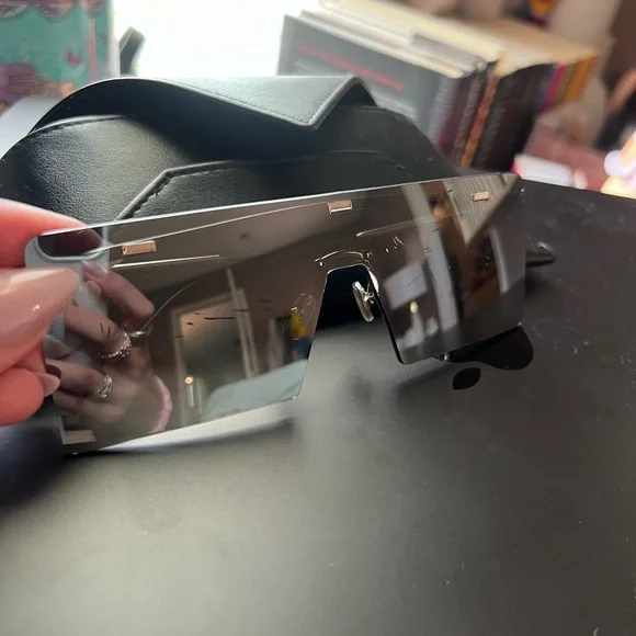 Unisex Hardior Dior Mirror Shield Sunglasses - Picture 5 of 7